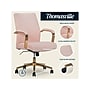 Thomasville Furniture Jolie Ergonomic Fabric Swivel Desk Chair, Blush (60068-BLSH)~#|#~E4DEF6BC-1F0E-4C47-93AABE309274EA12_sc7