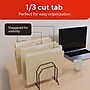 Staples File Folders, Letter Size, 1/3‑Cut Tabs, Assorted Positions, Manila, Durable Paper Stock, 50/Pack~#|#~E4E0F0ED-FA6F-45EE-83EF8DA34B3A24BF_sc7