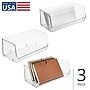 iDESIGN Medium Stackable Plastic Storage Bin, Clear, 3/Pack (29036M3)~#|#~E4E1FB95-C58B-4AC4-9246E451D2EC4481_sc7