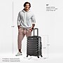 InUSA Endurance 25.39" Hardside Suitcase, 4-Wheeled Spinner, TSA Checkpoint Friendly, Black (IUEND00M-BLK)~#|#~E4E744A5-A0C7-4010-A020F0071C9338C0_sc7