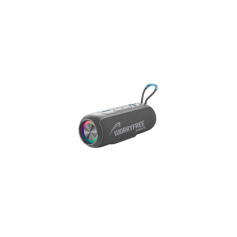 Worryfree Gadgets Party Series Wireless Bluetooth Stereo Speaker, IPX6 Water Resistant, Gray (WP26-GRY) image 1