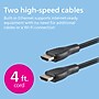 Philips 4' HDMI to HDMI Audio/Video Cable, Male to Male, Black, 2/Pack (SWV3553B/37)~#|#~E4EB312C-7B8B-426B-82C919EDA2D08A1C_sc7