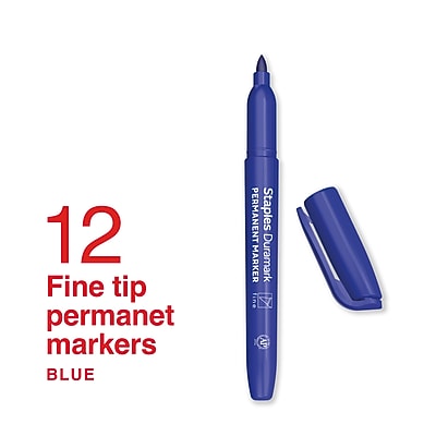 Permanentmarker Blau – Feine Spitze 2–5 Mm | Wasserfest & Langlebig Für Viele Oberflächen