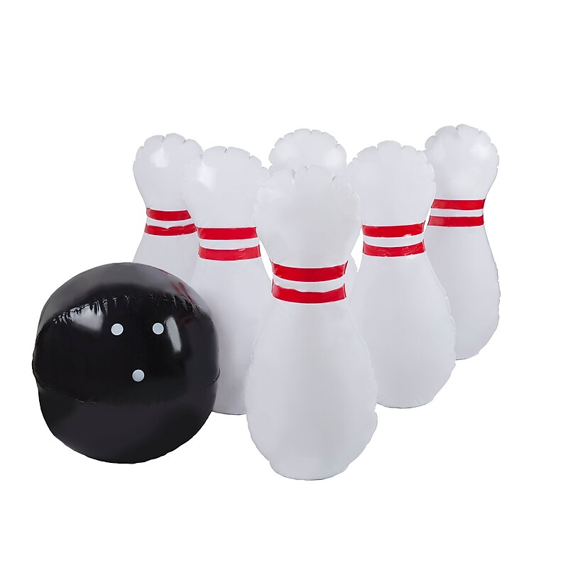 Hey! Play! Giant Inflatable Kids Bowling Set, Multicolored (80-JGG201) image 1