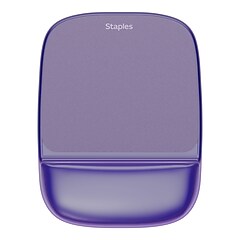 Staples TECH Gel Non-Skid Mouse Pad/Wrist Rest Combo, Purple