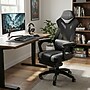 Staples Emerge Vomax Bonded Leather Ergonomic Gaming Chair with Footrest, Black/Gray (61364)~#|#~E4FC0738-B465-452B-A2B8E5C4439B1E6A_sc7