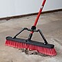 Libman Commercial 24" Multi-Surface Heavy-Duty Push Broom, Red & Black Bristles, 3/Carton (823)~#|#~E5007905-41B6-4261-BB85EB73EACF912C_sc7