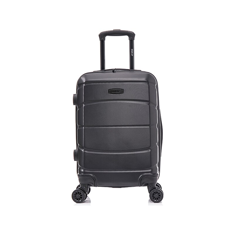 DUKAP Sense 20" Hardside Suitcase, 4-Wheeled Spinner, TSA Checkpoint Friendly, Black (DKSEN00S-BLK) image 1