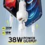Delton Overtime USB-C/USB Wall & Car Chargers with Apple MFi Certified Cable for iPhone/iPad, White (CE14542A)~#|#~E506B51A-4CB7-42D3-BAA7AD5B23011592_sc7