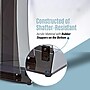 AdirOffice 47" Speaker Podium Lectern, Transparent Black (661-02-BLK-PKG)~#|#~E508B652-9A8E-40DE-9F181B3B50A2CDAA_sc7