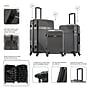 InUSA Resilience 3-Piece Hardside Spinner Luggage Set, TSA Checkpoint Friendly, Coal (IURESSML-COA)~#|#~E509B857-02F1-4D4B-9533F8B53317A335_sc7