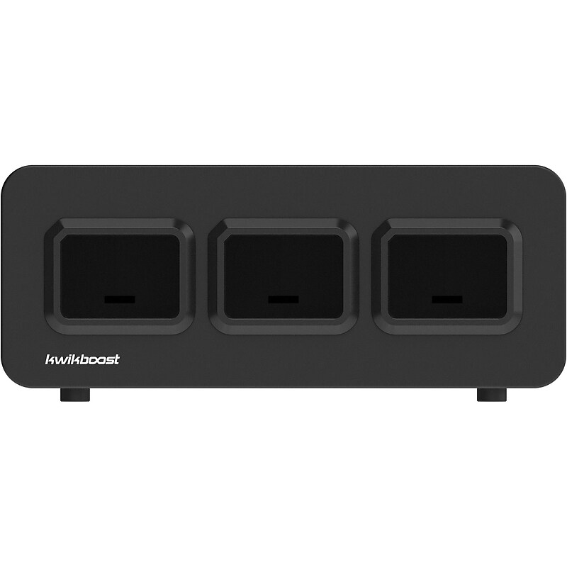 Luxor KwikBoost EdgePower 3-Bay Base Desktop Charging Station, Black (KBEP-BASE3) image 1