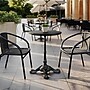 Flash Furniture TopGuard 24" Round Wood Outdoor Table Top, Black Faux Marble (STRD600MMBKMAR)~#|#~E50ABA66-5E7B-4C1B-944FA38DC4A2AAA5_sc7