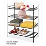 Whitmor 2-Shelf Metal Stand Alone Modular Shelving, 16.75" x 24.5" x 12", Matte Black (6898-10906)~#|#~E50BCA0B-72BF-47B4-8EFA6104C2AAA145_sc7