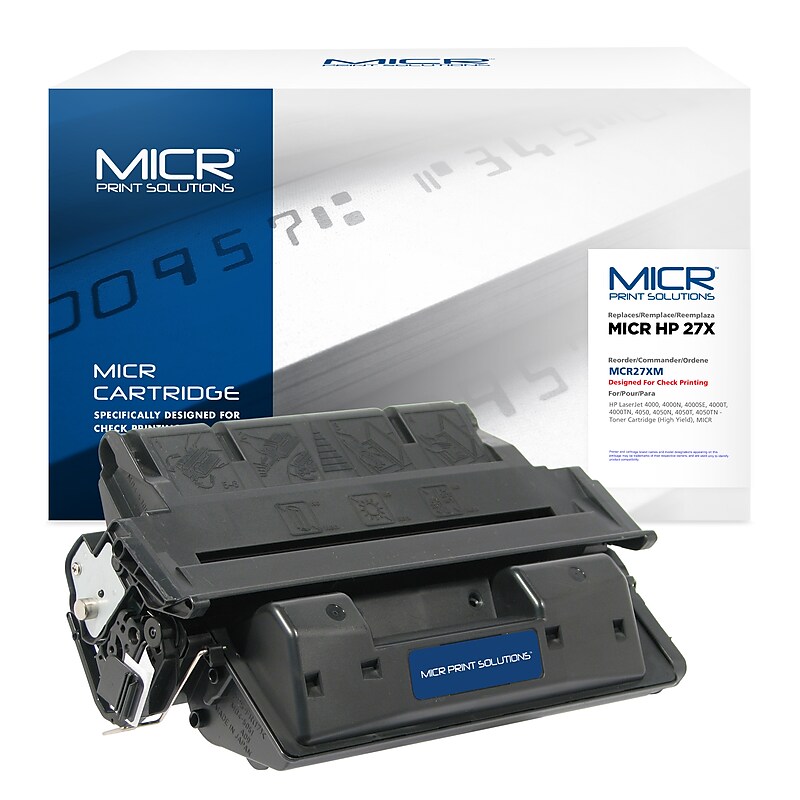 MICR Print Solutions Compatible Black High Yield Toner Cartridge Replacement for HP 27X image 1