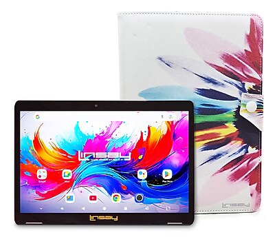 LINSAY F10 Series 10.1″ Tablet, Wi-Fi, Octa Core, 256GB eMMC, Android 15, Rainbow Marble Case (F10IPGCRAINPLUS) Sansujyuku sansujyuku.com