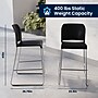 Flash Furniture Hercules Kenai Classic Plastic Stacking Full Back Bar Stools, Black, 3-Pieces (3RUT239AHBSBKCR)~#|#~E5236A7D-7F26-4995-B392759C6F9ADC16_sc7