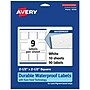Avery Laser/Inkjet Square Durable Waterproof Labels, White, 2.5" x 2.5", 90 Labels/Pack (94104)~#|#~E52BDDFF-A9B1-484D-A0FA6DCAC46E3895_sc7