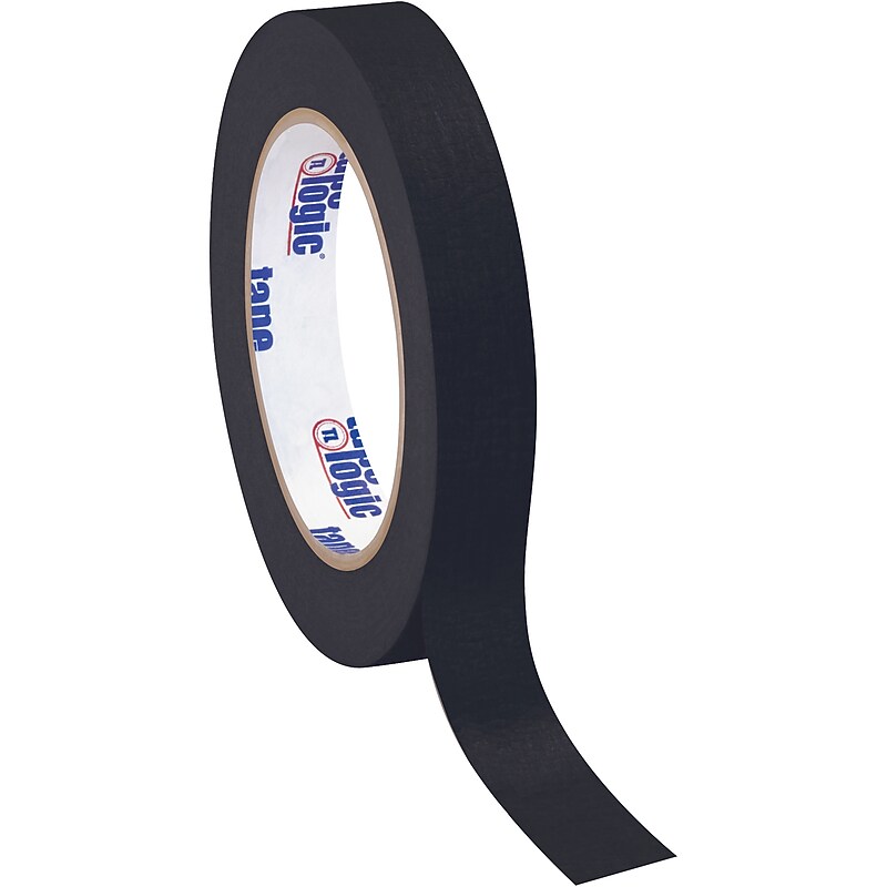 Tape Logic Masking Tape, 0.75" x 60 yds., Black, 12/Carton (T93400312PKB) image 1