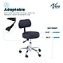 Viva Comfort Armless Vinyl Medical and Lab Stool with Lumbar Support, Black (ADI910-03-BLK-MK)~#|#~E5322F7D-7F04-4F47-BECEB68665595F60_sc7