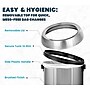 Alpine Industries Stainless Steel Recycling, Trash and Compost Station with Open Lid, 17 Gallon, 3/Pack (ALP470-65L-R-T-CO)~#|#~E536531C-E8B9-44F4-AC5137EFCCEFA947_sc7