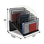 TRU RED™ 7-Compartment Metal Mesh File Organizer,  Matte Black (TR57559)~#|#~E53686D2-E6F2-4ED8-8AB3F3AA59932F15_sc7