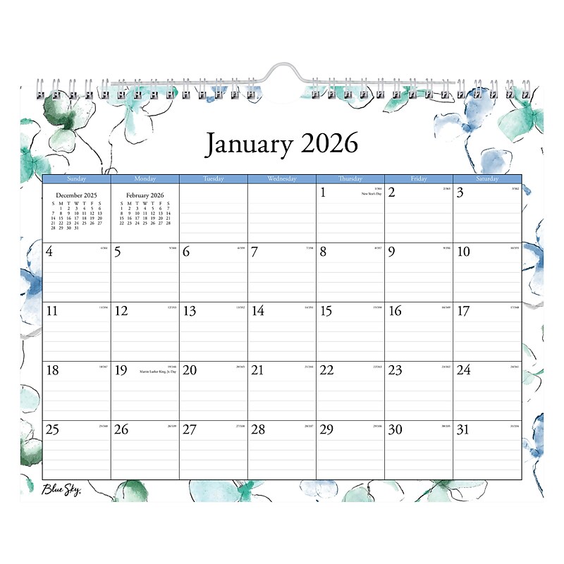 2026 Blue Sky Lindley 11" x 8.75" Monthly Desk Calendar (101593-26) image 1