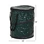 Household Essentials Pop Up Hamper and Camping Trash Can with Zippered Top, Green (HH2032-1)~#|#~E53C767C-F5F2-445F-8CB1B7E7666D7336_sc7