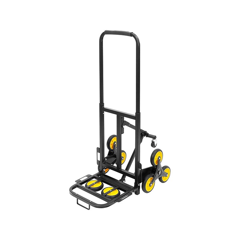 Mount-It! Stair Climber Hand Truck, 330 lb. Capacity, Black/Yellow (MI-924) image 1