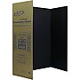 Enday Emraw Tri-Fold Presentation Board, 36" x 48", Corrugated, Black, 4/Pack (EDY11564)~#|#~E53D1428-FF99-4D98-BE490273BC47FF7F_sc7