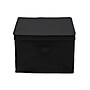 Household Essentials Medium Stackable Folding Fabric Square KD Storage Box, 10" x 15"x 15", 39 Qt., Black, 2/Pack (7617-1)~#|#~E53FBC98-E000-424C-BB03670CCCF1B591_sc7