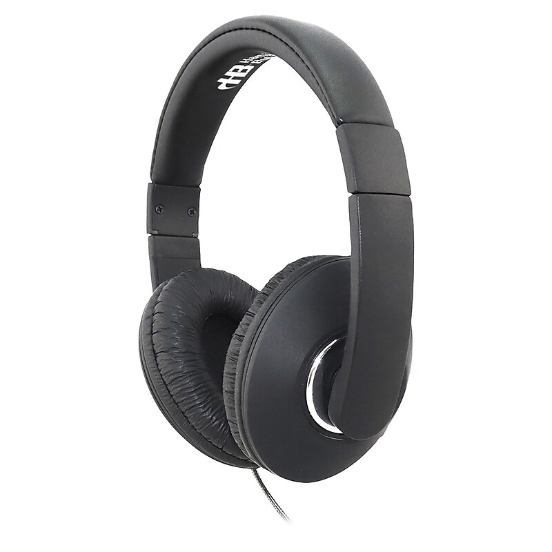 Hamilton Smart-Trek Deluxe Stereo Over-Ear Headphones, Black (HECSTM1BK) image 1