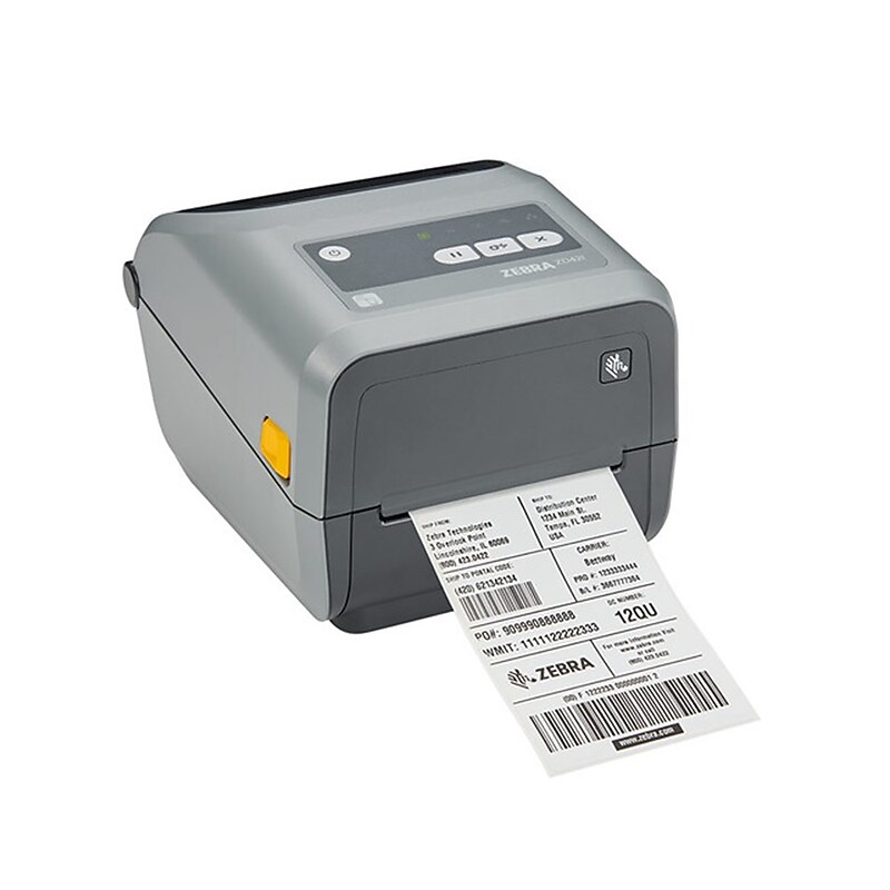 Zebra ZD4A042-D01E00GA Direct Thermal Desktop Barcode Label Printer, USB, Gray image 1