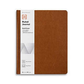TRU RED™ Large Hard Cover Ruled Journal, 8