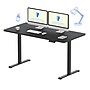 FlexiSpot ET155E 55"W Electric Rectangular Adjustable Standing Desk, Black~#|#~E54372C5-7740-41DE-BA7D5EF79EB1615A_sc7