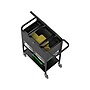Luxor Metal Mobile File Cart with Swivel Wheels, Black/Gray (UCWS003)~#|#~E543DB2F-693F-4690-930A5E16D7C089CE_sc7