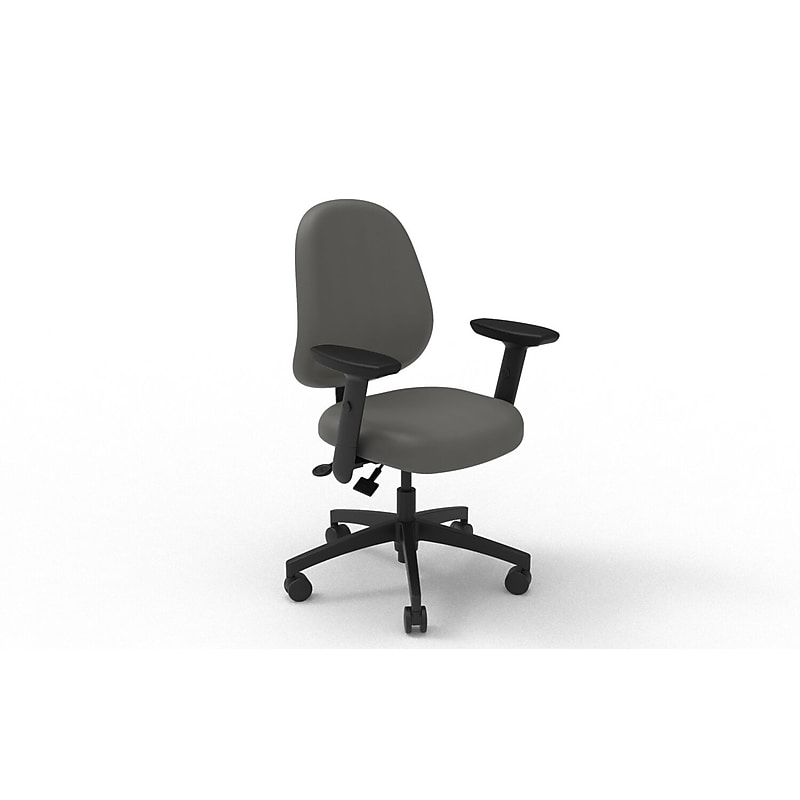 healtHcentric nurseCentric Ergonomic Frixion Task Chair, Dark Grey (NURSE-MB-ST-PBCII-UC-3ATAOT-FRIXDGR) image 1