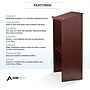 AdirOffice 46" Speaker Podium Lectern, Mahogany (661-01-BLK-PKG)~#|#~E54D665D-2120-4CDA-887A03346A688045_sc7