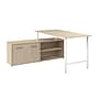 Bush Business Furniture Hustle 60"W Computer Desk and Low Storage Cabinet with Doors and Shelves, Natural Elm (HUS011NE)~#|#~E5505124-53BD-4BC9-8B3454DEA46AD4D5_sc7