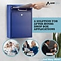 AdirOffice Wall Mounted Drop Box Indoor/Outdoor Interoffice Mailbox, Blue (631-04-BLU)~#|#~E5527A6A-E396-4F4E-9F167A66677C4FE0_sc7