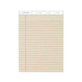 TOPS Prism+ Writing Notepads, 8-1/2" x 11-3/4", Legal Ruled, Ivory, 50 Sheets/Pad, 12 Pads/Pack (63130)