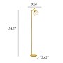Simple Designs Sleek Essentials 54.5" Metal Floor Lamp with Wire Cage Shade, Yellow (LF1050-YLW)~#|#~E5557573-23E1-4EBE-A9BD21BE00AF143E_sc7