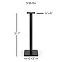 Fluance Floor Speaker Stands with Cable Management, Square Base, Matte Black, 2/Pair (SS05S)~#|#~E55C6FD9-7CCA-481A-887488B8EFFC9951_sc7