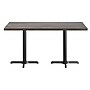 Flash Furniture Bennett Wooden Commercial Indoor Table, 60" x 30", Dark Brown Top/Black Base (GSF3060DBT2222)~#|#~E55E3097-8A1F-418E-9E065D31368D5803_sc7