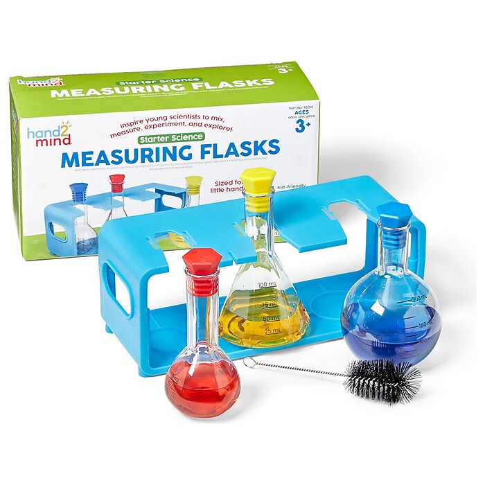 hand2mind Starter Science Measuring Flasks Set (IN95814) | Staples