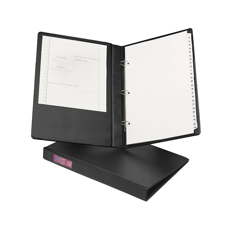Avery 1" 3-Ring Non-View Binder, Black (06400) image 1