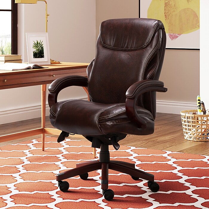 La-Z-Boy Hyland Ergonomic Bonded Leather Swivel Executive