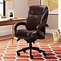 La-Z-Boy Hyland Ergonomic Bonded Leather Swivel Executive Chair, Brown/Mahogany Wood (45779)~#|#~E56EA8D3-4B77-439B-8D06ADCCEFB099FD_sc7