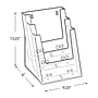 Azar Brochure Holder, 9.25" x 13.25", Vertical, Table Top, Clear, Plastic (252378)~#|#~E56F2020-0AD0-4176-81E099C9E27D5FF5_sc7