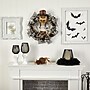 Nearly Natural Halloween Skull in Plaid Mesh Wreath, 24" (W1208)~#|#~E573F0EB-085F-4922-ACD3DEA4C59D336E_sc7